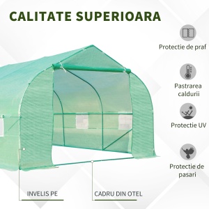 Sera Gradina, Verde pentru Cultivare in Gradina, 6x3x2 - Img 4