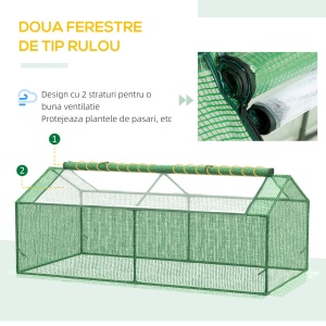 Sera Mica 2 Niveluri – Balcon/Gradina, Cu PE Transparent - Img 5
