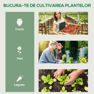 Sera Verticala Alb 4 Rafturi – Otel & PVC, Pentru Balcon/Terasa - Img 6