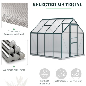 Sera Walk-In Aluminiu & Policarbonat – Ventilatie si Jgheab - Img 7