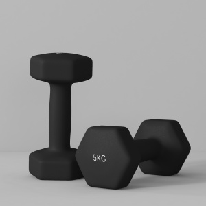 Set 2 Greutăți Hexagonale cu Gantere Pereche cu Prindere Antiderapantă pentru Antrenament de Fitness, 2x5 kg, 21x9x9 cm, Negru - Img 8