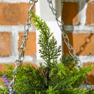 Set 2 Plante Artificiale de Lavandă cu Ghiveci și Cârlig, Ø25x34 cm, Verde și Violet - Img 8