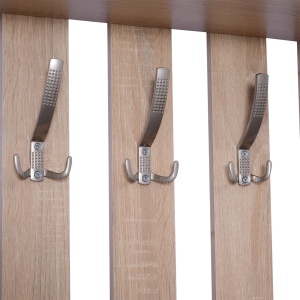 Set Hol 3 Piese – Dulap Pantofi, Cuier cu Oglinda, Design Lemn - Img 9