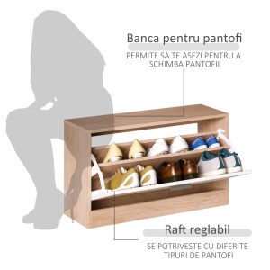 Set Hol 3 Piese – Dulap Pantofi, Cuier & Oglinda - Img 5