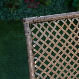 Set Masa Scaune Canapea de Exterior Mobilier de gradina din Ratan Maro - Img 8