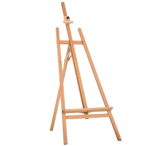 Șevalet de Desen cu Suport pentru Pânză Reglabil din Lemn 65x68x174-230cm - Img 1