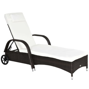 Sezlong Scaun Relax in Rattan, Maro - Img 1