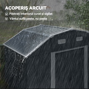 sopron Depozitare 8×4 ft – Exterior pentru Unelte & Accesorii - Img 5
