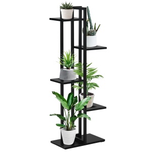 Suport pentru Plante cu 5 Niveluri, Raft de Colt pentru Plante, Suport pentru Ghiveci, Organizator Decorativ - Img 1