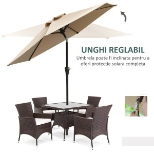 Umbrela de Gradina Inclinabila 2.3x2 m - Img 5