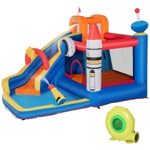 5 in 1 Castel gonflabil pentru copii mare pentru copii de 3-8 ani, 3.3x2.8x2 m