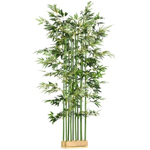 Bambus Artificial, Plantă Decorativă, Aspect Realist, Ușor de Întreținut, Pentru Casă, 180 cm, Verde - Img 1