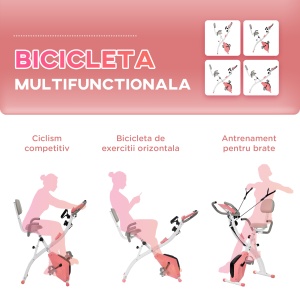 Bicicleta Pliabila 2-in-1 – Rezistenta Reglabila & Elastice Brate - Img 8