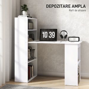 birou modern cu biblioteca 120x55x120cm - Img 4