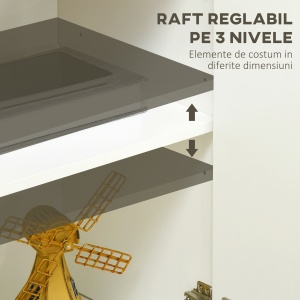 Bufet Bucatarie – Cu 3 Usi & Rafturi Reglabile, Modern si Practic - Img 5
