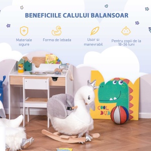 Calut Balansoar Stil Lebada – Cu Sunet si sezut Captusit 18–36 Luni - Img 5