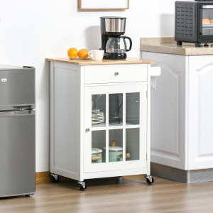 carucior de bucatarie, multifunctional, 67x48x86.5cm, alb - Img 2