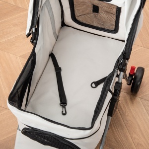 Carucior pentru Caini Talie Mini 75x46x94cm Rosu |Aosom RO - Img 9