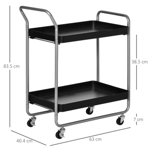 carucior rulant, utilitar, 2 rafturi 63x40.4x83.5 cm - Img 3