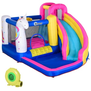 Castel Gonflabil Unicorn – Parc de Joaca Gigant pentru 4 Copii