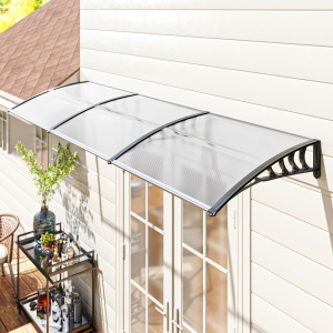 Copertina pentru exterior, 90x295x23.5 cm, negru - Img 2