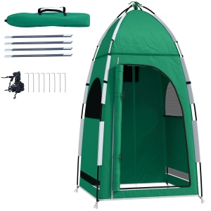 Cort multifunctional cu adapost portabil, de exterior, pentru camping si plaja, geanta de transport, verde