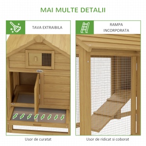 Cotet Lemn Prefabricat – Pentru 2 Gaini, Ideal pentru Gradina - Img 7
