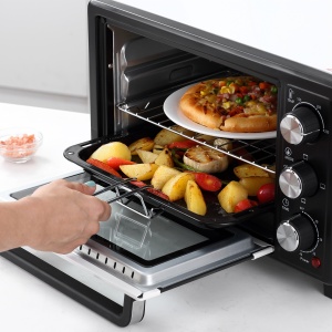 Cuptor Electric Ventilat – 44×32×28 cm, Cu Tava & Gratar - Img 9