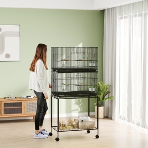 Cusca Dubla Pasari – 164 cm, Stivuibila cu Roti - Img 9