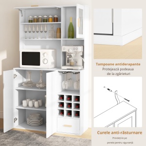 Dulap Bucatarie Multifunctional – Depozit Vin, Blat & Rafturi Sticla - Img 4