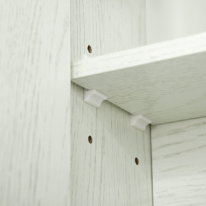 Dulap cu oglinda cu raft reglabil, MDF Sticla 90x15x75cm, Alb - Img 9