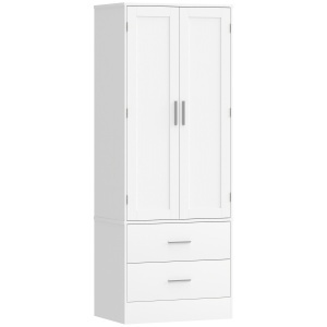 Dulap de Bucătărie cu 8 Rafturi pentru Condimente și 2 Sertare, 60x40x159 cm, Alb - Img 1