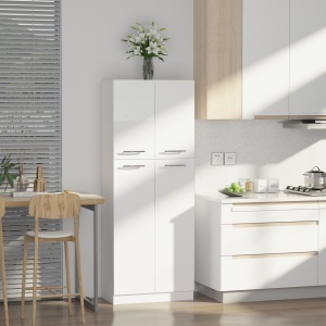 Dulap de depozitare, cu 2 compartimente și rafturi reglabile pentru dormitor living birou, 59×31×155 cm - Img 2