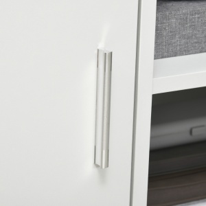Dulap Imprimanta – Alb 60×50×65,5 cm cu Rafturi & Spatiu Depozitare - Img 8