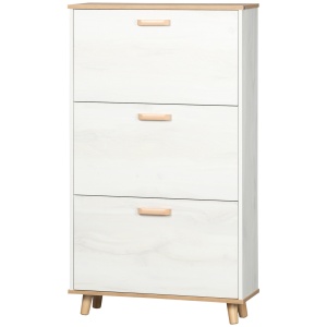 Dulap Pantofi Alb 70×23,5×122 cm – Sertare & Rafturi Reglabile - Img 1