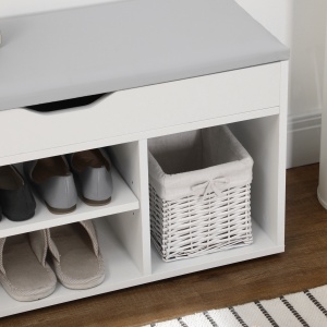 Dulap Pantofi Space Saver – Cu Banca & Compartimente Deschise - Img 9