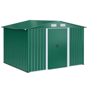 Dulap pentru Ustensile de Gradina din Latime din Otel, 246 x 192.5 x 177.5 cm, Verde - Img 1