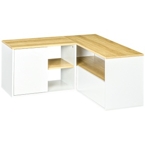 Dulap TV in Forma L – 90×90×45 cm cu Rafturi si Dulapuri - Img 1