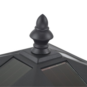 Felinar de Gradina Led Panouri Solare, Negru, 120cm - Img 8
