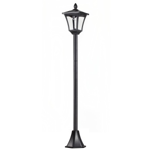 Felinar LED Solar 160 cm – Design Negru pentru Gradina