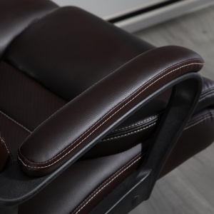 Fotoliu de Birou cu Functie de Masaj Ergonomic si Dirigential din Piele Ecologica Neagra - Img 9