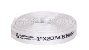Furtun pompieri - PVC panzat - 1'' - Ã¸ 25mm - 8 Bar - tip D - 20m