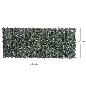 Gard Artificial 240×100 cm – Rulou Verde inchis Anti‑UV - Img 3