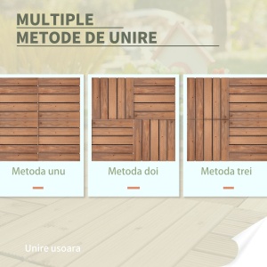 Gresie Exterior Lemn – Set 27 Bucati Interblocabile - Img 4