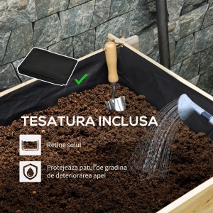 Jardiniera 3 Niveluri din Lemn de Brad – Cultivare Usoara in Gradina - Img 7