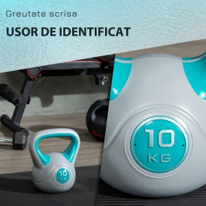 Kettlebell 10kg – PU cu Nisip, Baza Stabila & Maner Ergonomic - Img 5