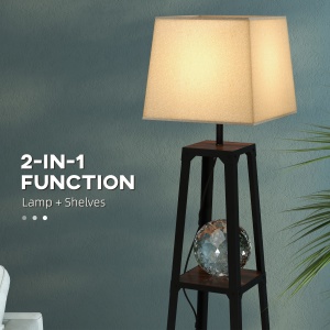 Lampa de Podea Rafturi Lampi Moderne Inalte Independente pentru Camera de Zi Dormitor cu Abajur din Material Textil lampa de masa veioza decor stil vintage decor casa iluminat casa lampa din rattan otel lemn metal - Img 5