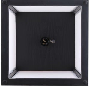 Lampă stand cu rafturi 3 niveluri, negru 26x26x160 cm, Iluminare caldă și rafturi pentru living sau birou - Img 8