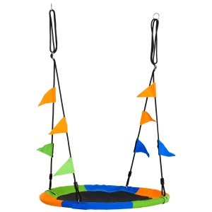 Leagan Rotund Copii – Multicolor, pentru Interior & Exterior - Img 1