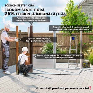 Magazie de Grădină din Oțel cu Uși Glisante Duble 236x196x208 cm - Img 4